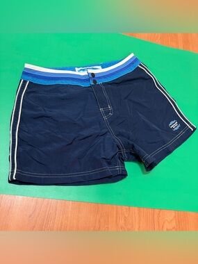 Vintage Venus "Girl Trap" Board Shorts - Blue Y2K Surf Style - Size 11